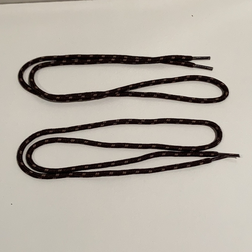 Boot Laces - Brown and Khaki - 40-in - 2 Pcs